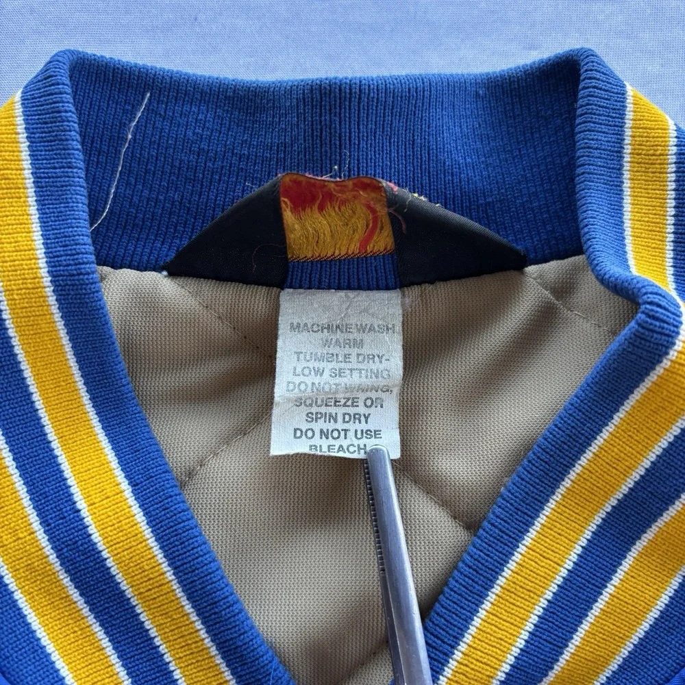 Vintage 1985 Dunbrooke Pla-Jac International‎ Friendship Baseball Tour Jacket Lg
